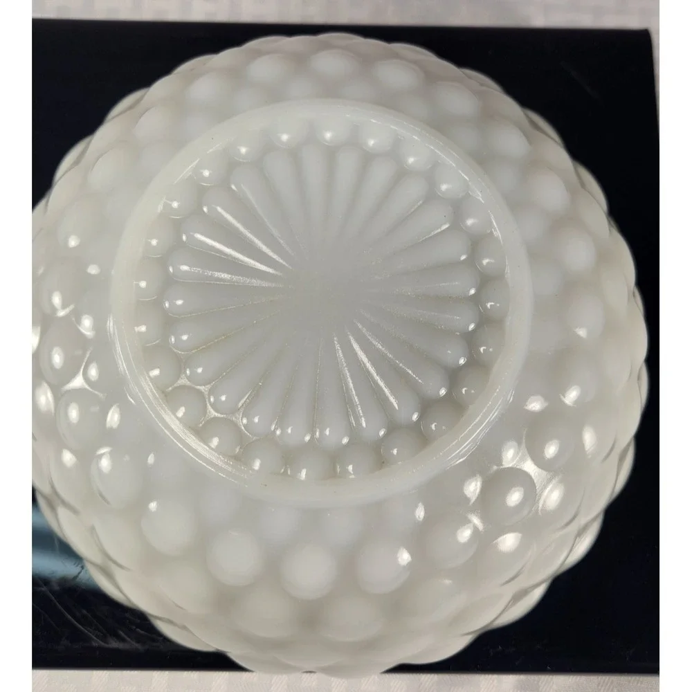 Cool Anchor Hocking-Fire King Milk Glass Bubble Bowl VTG 1930's-1940's